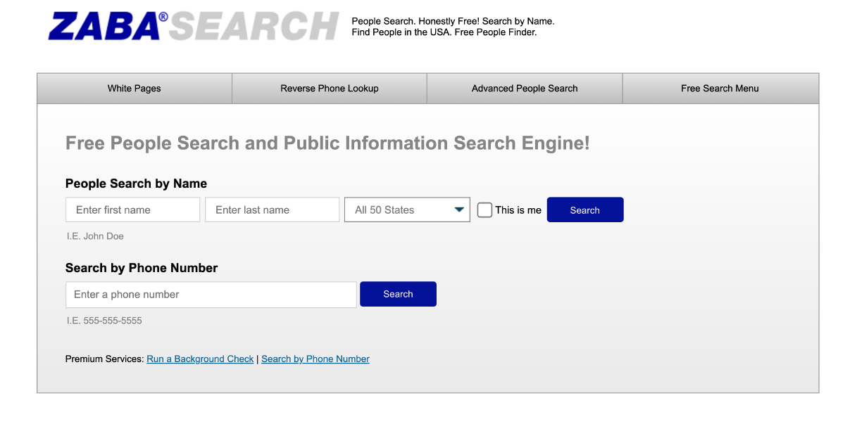 Screenshot Telefonnummer Suche nach Domain